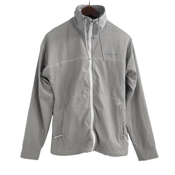 Columbia Jackets & Blazers - Columbia Angel Basin Softshell Jacket White Heather Light Gray Womens Size Small